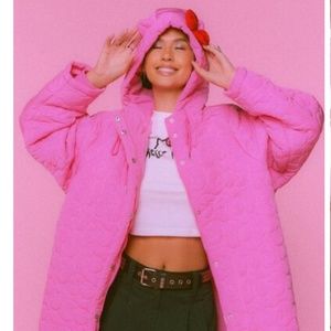 NWT Hello Kitty & Friends Oversized Puffer Jacket Size SM